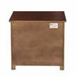 Pemberly Row 1-Drawer Wood Nightstand with Storage Cubby in Dark Cherry
