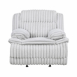 Pemberly Row Glider Reclining Chair with Tab Pull & 300 lb Capacity in Gray