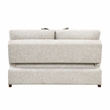 Pemberly Row Microfiber Armless Convertible 2-Seater Sleeper in Sage Sand