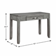 Pemberly Row Okume Veneer Writing Desk with Dovetail Drawer in Gray