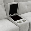 Pemberly Row 3-Piece Power Reclining Set with USB and Cupholders in Mist Gray