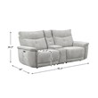 Pemberly Row 3-Piece Power Reclining Set with USB and Cupholders in Mist Gray