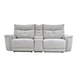 Pemberly Row 3-Piece Power Reclining Set with USB and Cupholders in Mist Gray