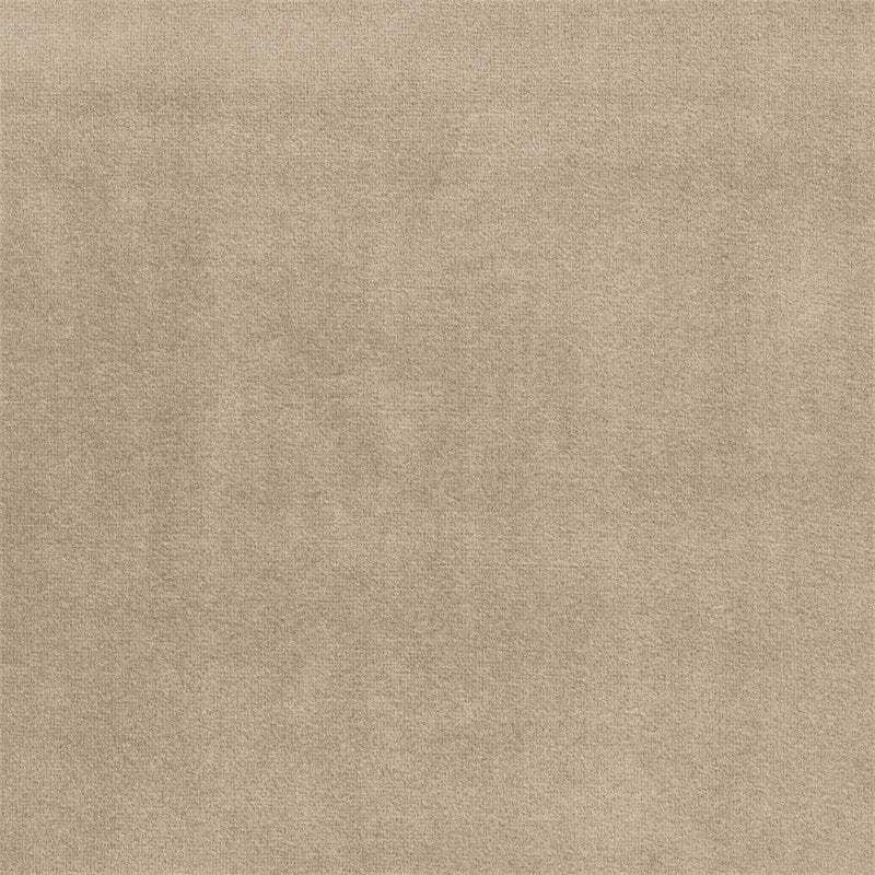 Pemberly Row Rubberwood Velvet Accent Chair with Dark Walnut Arms in Light Brown