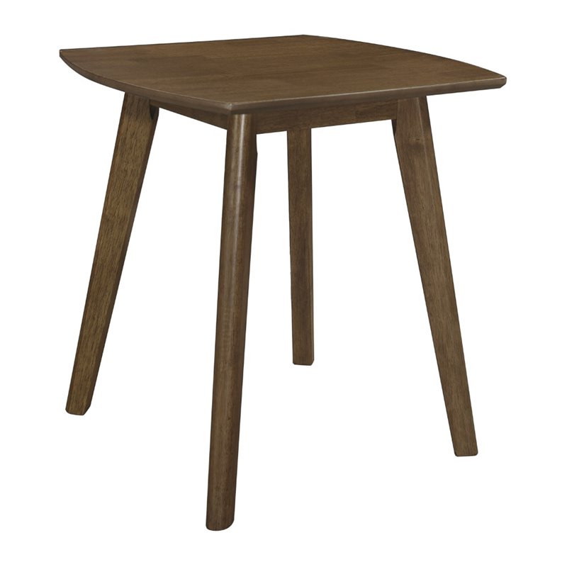 Pemberly Row 3-Piece Rubberwood Coffee Table and End Table Set in Walnut