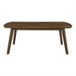 Pemberly Row 3-Piece Rubberwood Coffee Table and End Table Set in Walnut
