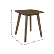 Pemberly Row 3-Piece Rubberwood Coffee Table and End Table Set in Walnut