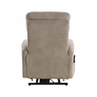 Pemberly Row Microfiber Power Lift Chair with Massage and Heat in Brown
