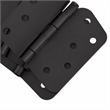 Pemberly Row Stainless Steel Door Hinges Matte Black Radius 12 Pack