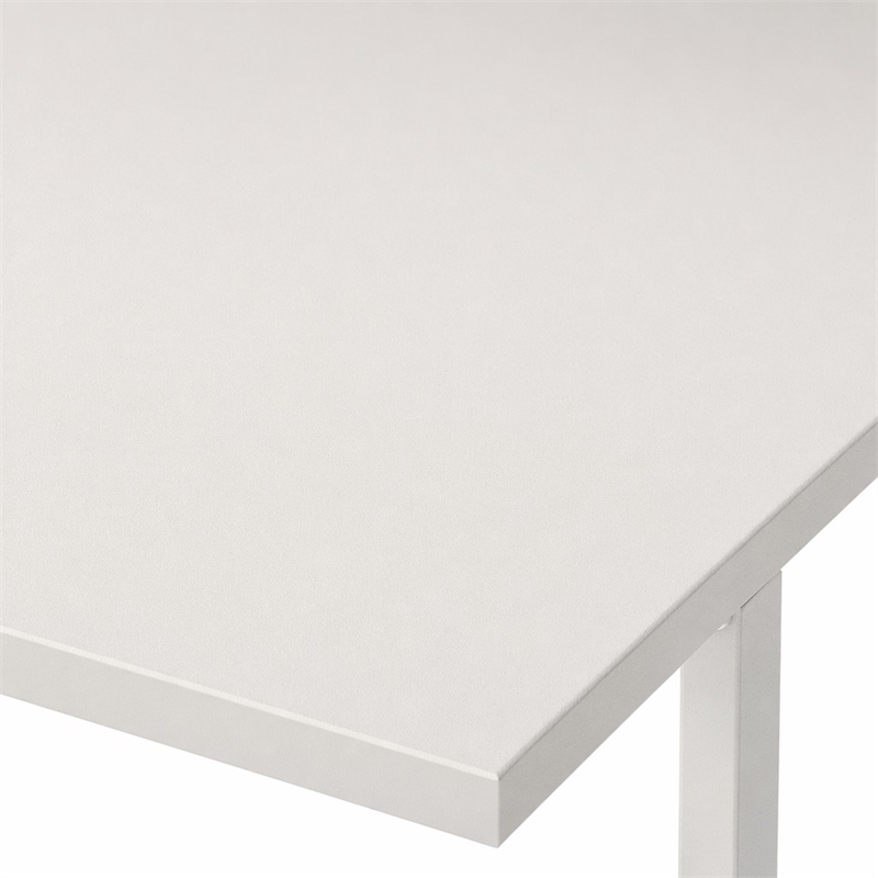 Pemberly Row 3-Piece Coffee Table Set with White Tops and Metal Legs