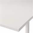 Pemberly Row 3-Piece Coffee Table Set with White Tops and Metal Legs