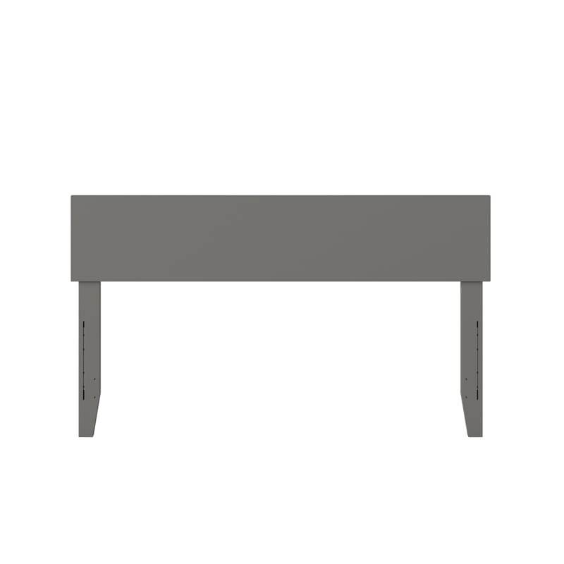 Pemberly Row Full Wood Panel Headboard in Gray