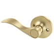 Pemberly Row Brass Passage Door Handle in Satin Gold