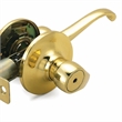 Pemberly Row Scroll Privacy Door Handle in Polished Brass