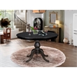 Pemberly Row Modern Wooden Dining Table in Antique Walnut Finish