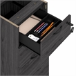 Pemberly Row 3-Drawer Filing Cabinet with Lock in Coastal Grey