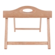 Pemberly Row Alani Breakfast Tray in Natural and White Finish
