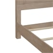 Pemberly Row King Panel Bed with Sunburst Veneer and Saber Feet in Brown