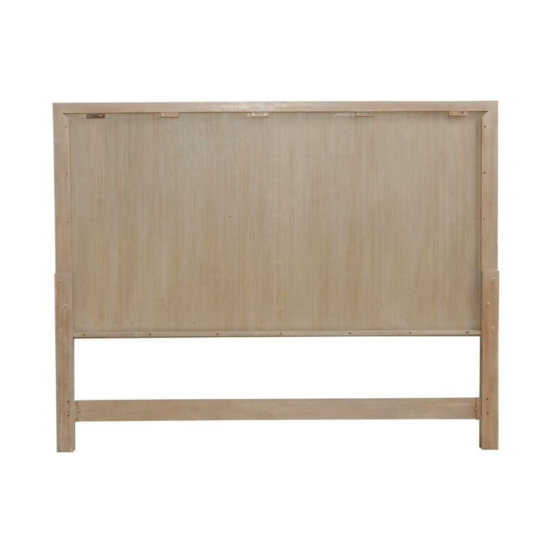 Pemberly Row King Panel Bed with Sunburst Veneer and Saber Feet in Brown