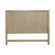 Pemberly Row King Panel Bed with Sunburst Veneer and Saber Feet in Brown