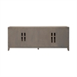 Pemberly Row 78 Inch TV Console with Floating Base and Saber Feet in Brown
