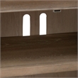 Pemberly Row 78 Inch TV Console with Floating Base and Saber Feet in Brown