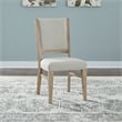 Pemberly Row Upholstered Side Chair in Textured Taupe with Square Legs