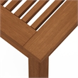 Pemberly Row Outdoor Bench with Backless 330 lbs Capacity in Light Wood