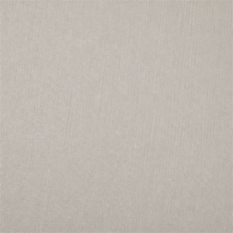 Pemberly Row King Upholstered Panel Headboard with Wood Accents in Brown