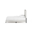 Pemberly Row Twin Upholstered Headboard with Slats No Box Spring in Beige