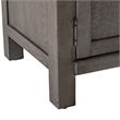 Pemberly Row 78 Inch TV Console with Firebox and Heavy Distressing in Brown
