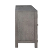 Pemberly Row 78 Inch Fireplace TV Console with Washed Brass Hardware in Brown