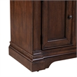 Pemberly Row 84 Inch TV Console with Firebox and Column Pilasters in Brown