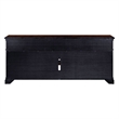 Pemberly Row 84 Inch TV Console with Firebox and Column Pilasters in Brown