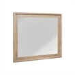 Pemberly Row Landscape Mirror with Beveled Edge in Barley Buff