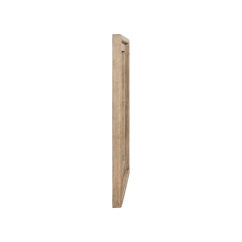 Pemberly Row Landscape Mirror with Beveled Edge in Barley Buff