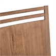 Pemberly Row Panel Back Side Chair with Slatted Crown Accent in Brown