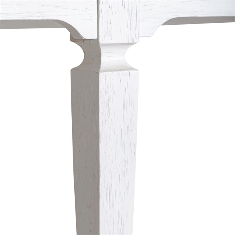 Pemberly Row 72 Inch Hall Console Table with 3 Drawers in White