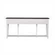 Pemberly Row 72 Inch Hall Console Table with 3 Drawers in White