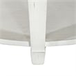 Pemberly Row Round Cocktail Table with Storage in Wirebrushed White Finish