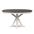Pemberly Row Pedestal Table with 12 Inch Leaf and Criss Cross Base in White