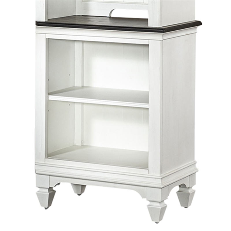 Pemberly Row Entertainment Center with Piers and Touch Lighting in White
