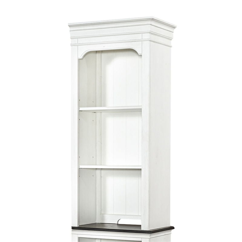 Pemberly Row Entertainment Center with Piers and Touch Lighting in White
