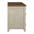 Pemberly Row Door Credenza with Locking File Drawer in White