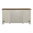 Pemberly Row Door Credenza with Locking File Drawer in White
