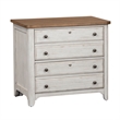 Pemberly Row Lateral File Cabinet with Locking Drawers in White