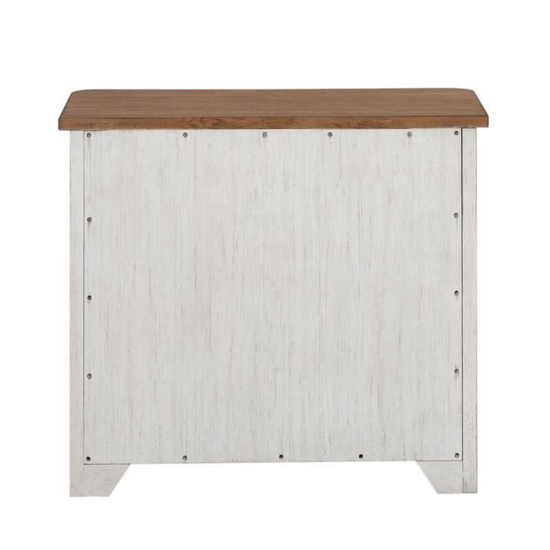 Pemberly Row Lateral File Cabinet with Locking Drawers in White