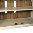 Pemberly Row 72 Inch TV Stand with Adjustable Shelving in Antique White Cottage