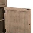 Pemberly Row 82 Inch TV Console with Picture Frame Molding in Rustic Brown