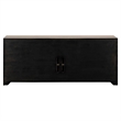 Pemberly Row 82 Inch TV Console with Picture Frame Molding in Rustic Brown